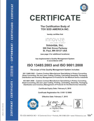 Successful ISO 9001 and ISO 13485 Audit for Innovize