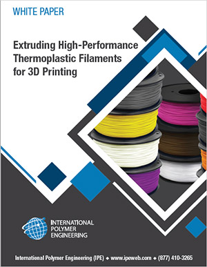 Extruding High-Performance Thermoplastic Filaments for 3D Printing