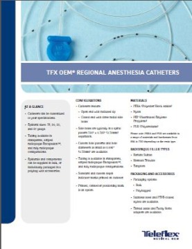 TFX OEM® Regional Anesthesia Catheters