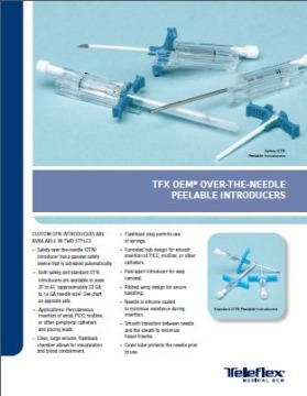 TFX OEM® Over-the-Needle Peelable Introducers