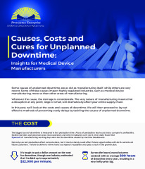 Causes, Costs and Cures for Unplanned Downtime: Insights for Medical Device Manufacturers